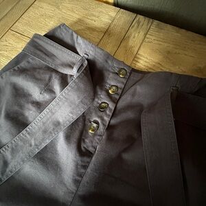 Boden paper bag button fly tie waist chinos